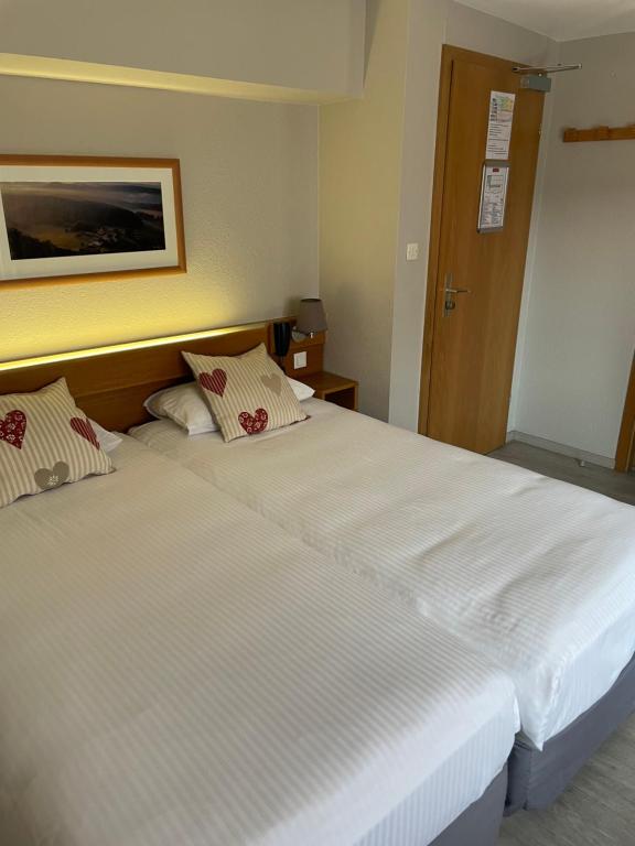Postel nebo postele na pokoji v ubytování Hôtel Sainte Odile