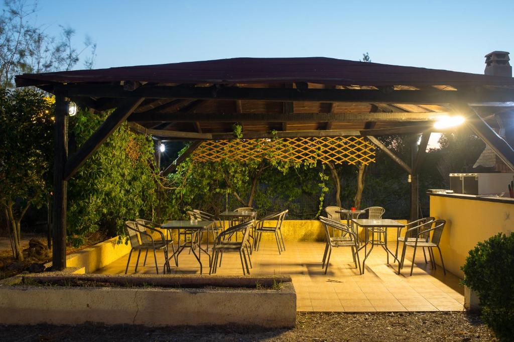 Patio nebo venkovní prostory v ubytování Monopetro