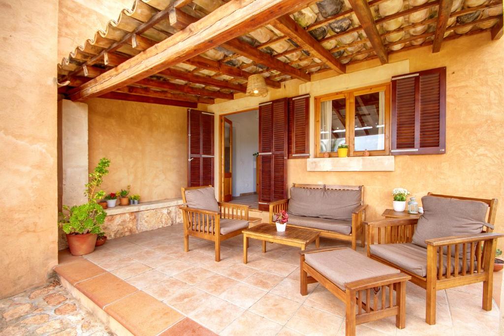 Posezení v ubytování Finca Agroturismo Can Carro