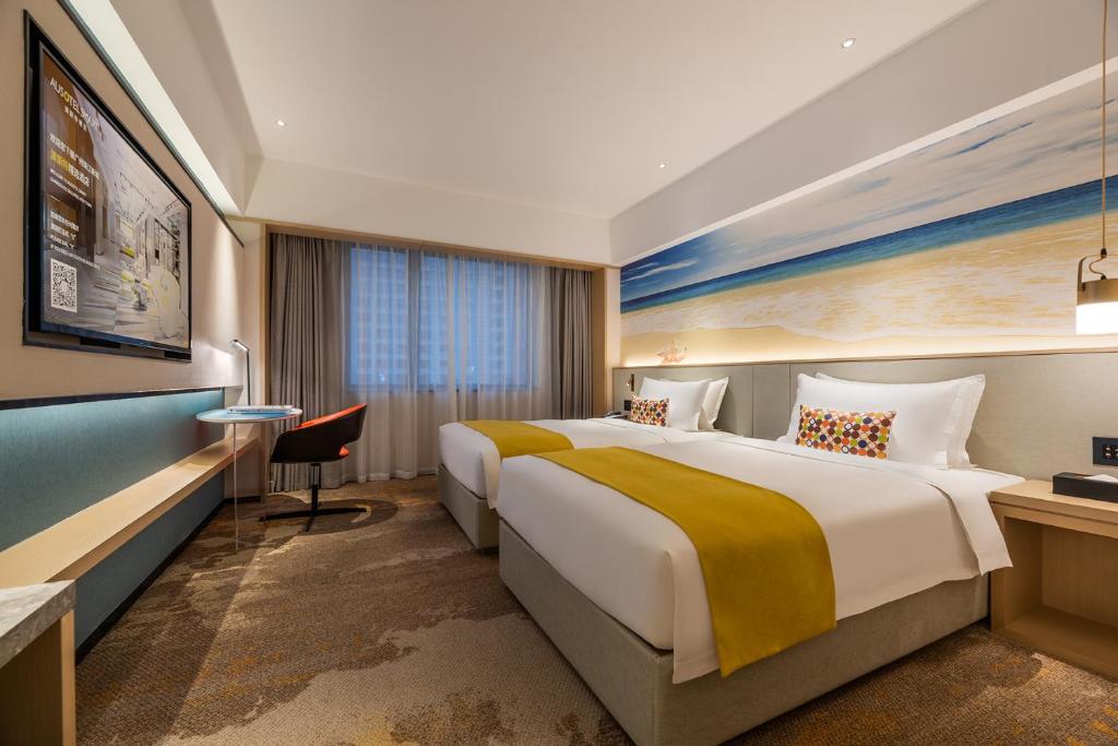 Ausotel Smart Guangzhou Zhujiang New Town - Верхняя комната близнеца