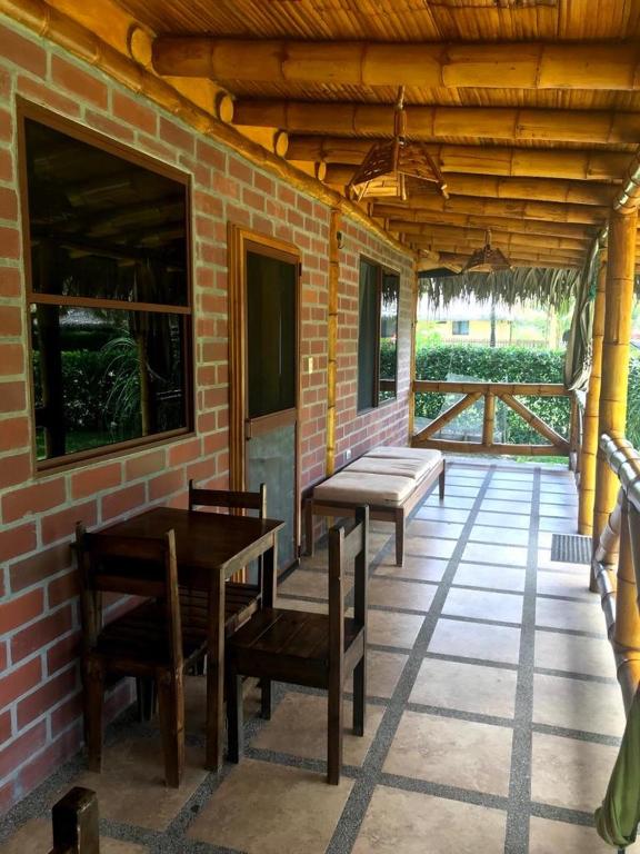 Restaurace v ubytování Las Cabañas