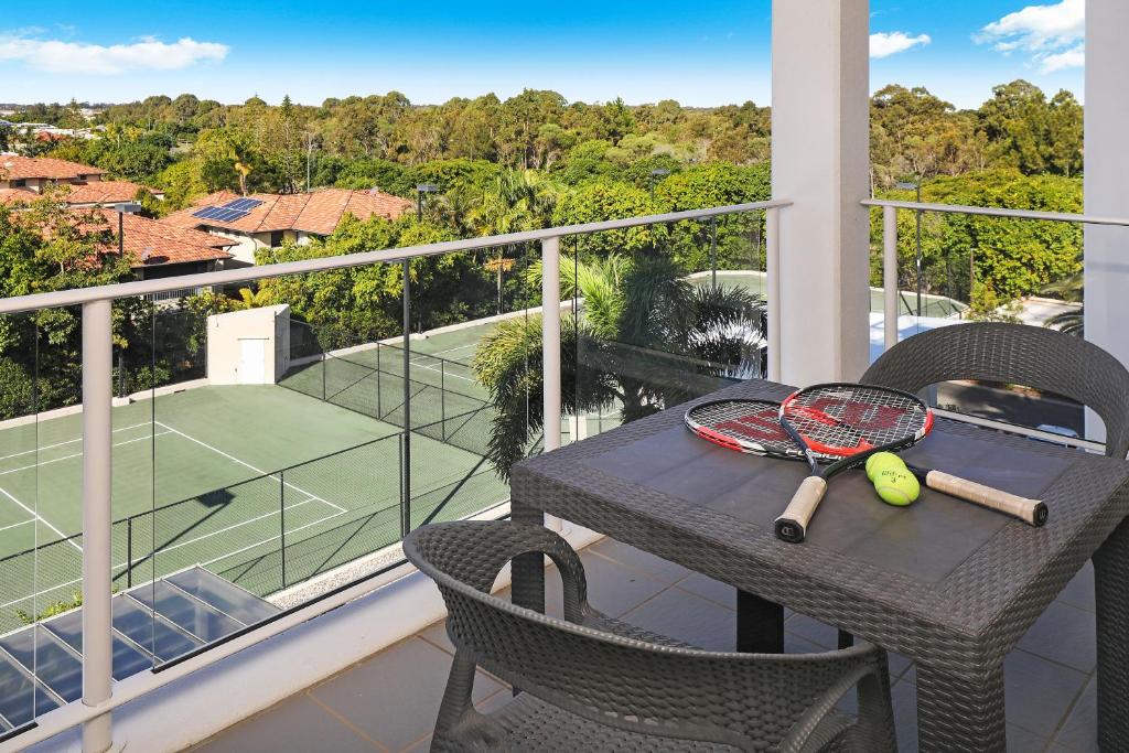 Balkón nebo terasa v ubytování Pelican Waters Golf Resort Sunshine Coast