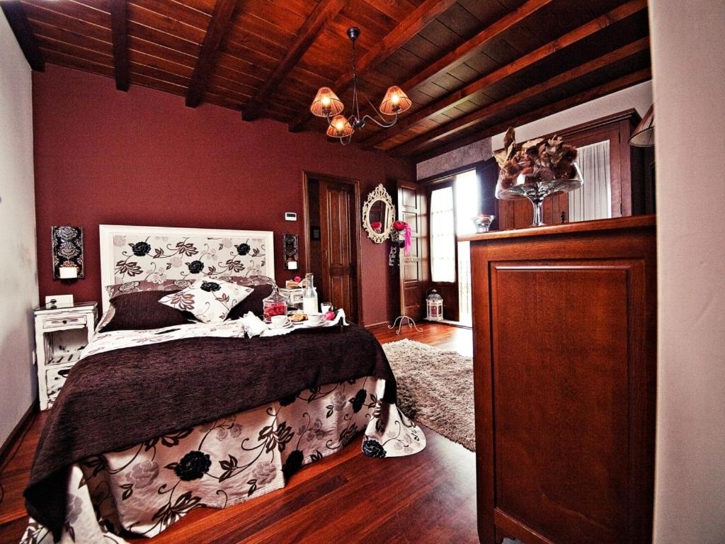 Postel nebo postele na pokoji v ubytování Casa da Muiñeira