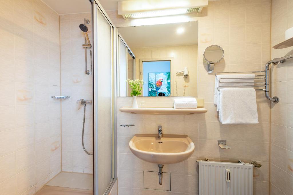 Koupelna v ubytování W22 Hotel am Kurfürstendamm