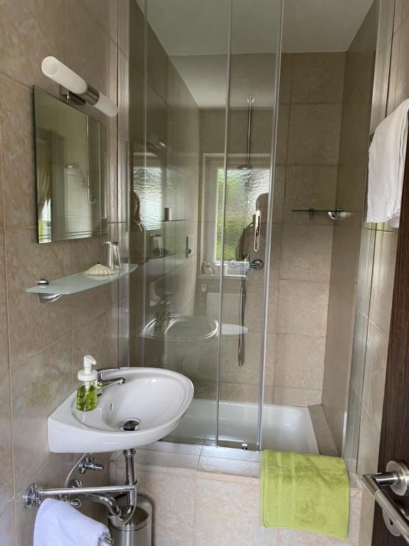 A bathroom at Haus Kärnten
