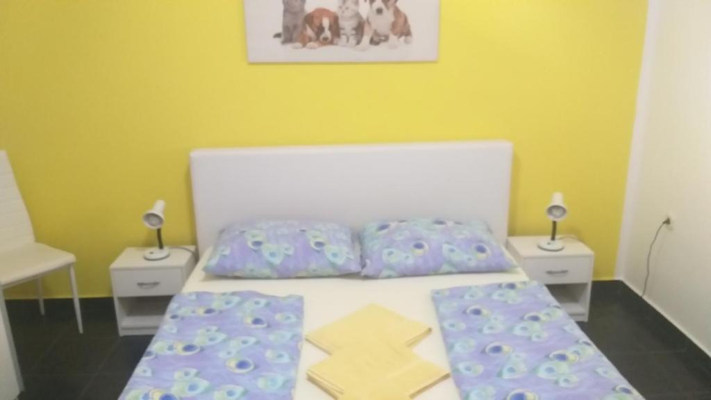 Postel nebo postele na pokoji v ubytování JAN 2