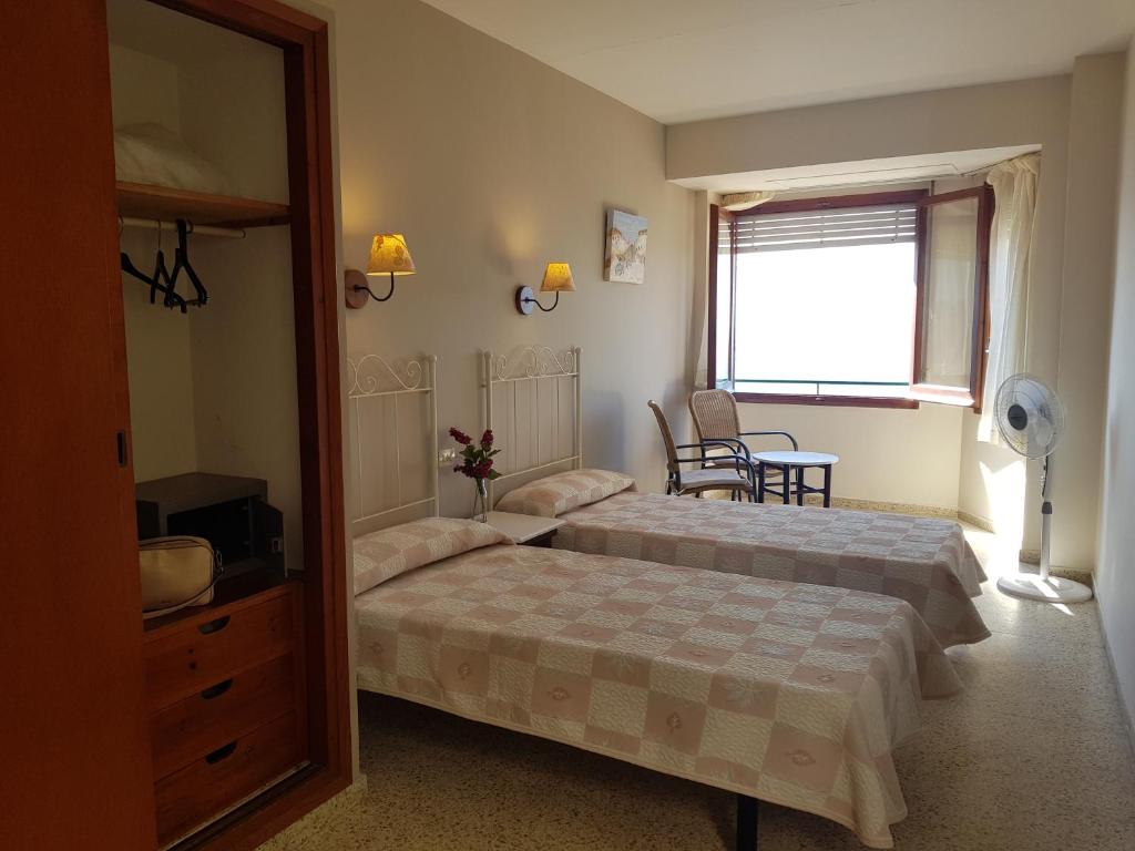 Posteľ alebo postele v izbe v ubytovaní Hotel Maeva ,1 star B&B
