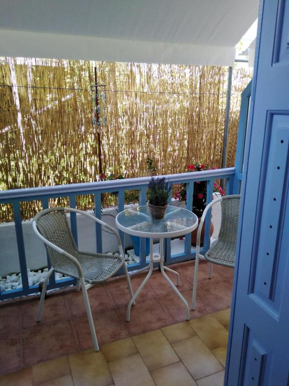 Balkón nebo terasa v ubytování Konstantina Studios