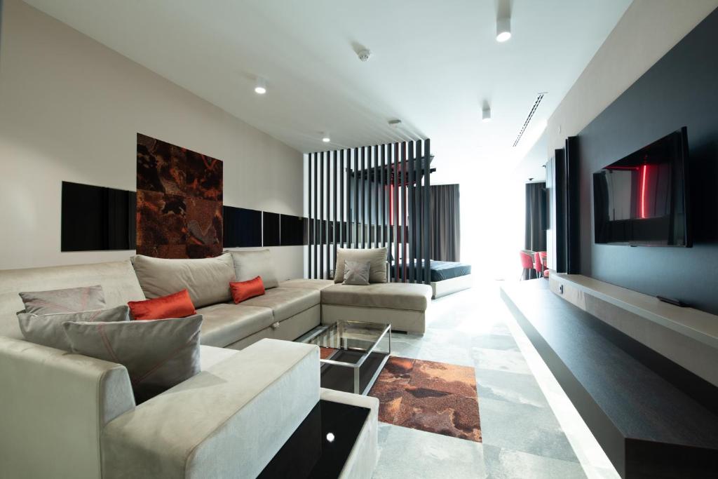 Posezení v ubytování Hotel Ženeva Lux
