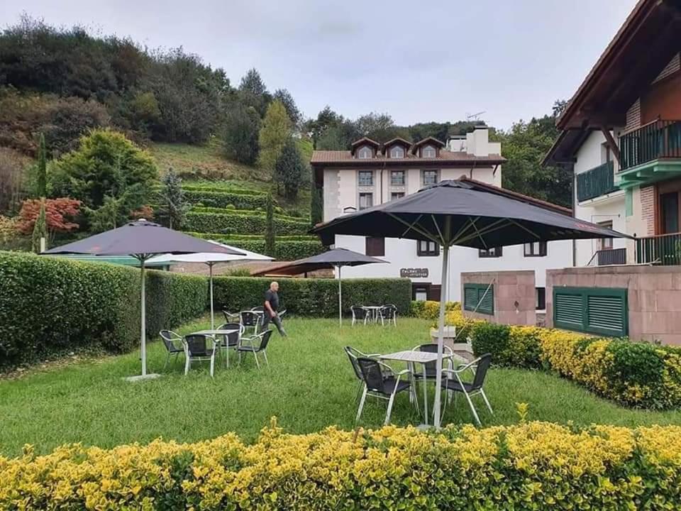 Zahrada ubytování Pension Paloma - Oiartzun