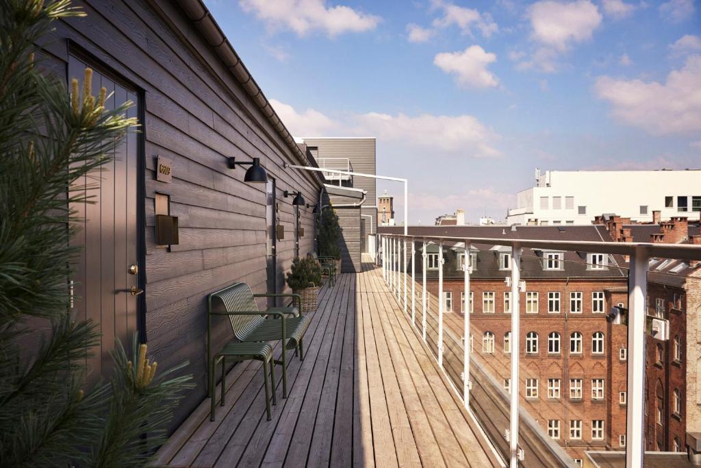 Balkón nebo terasa v ubytování WIDE Hotel