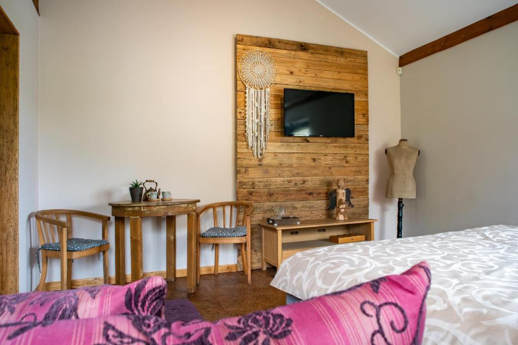 Postel nebo postele na pokoji v ubytování Refugio