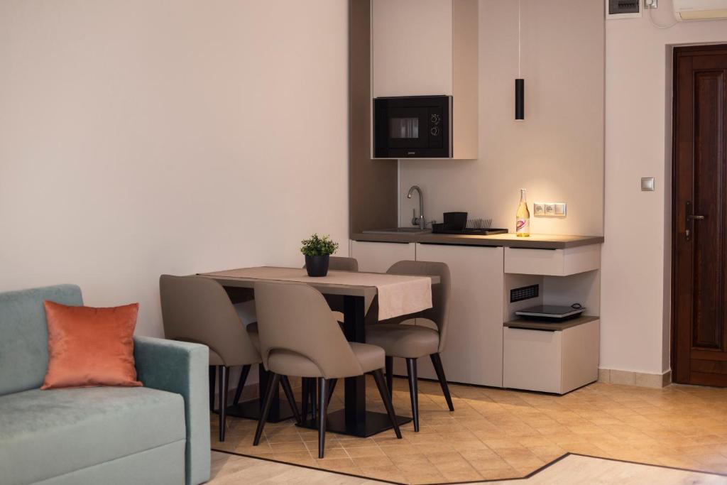 Posezení v ubytování Végvár Spa Apartman