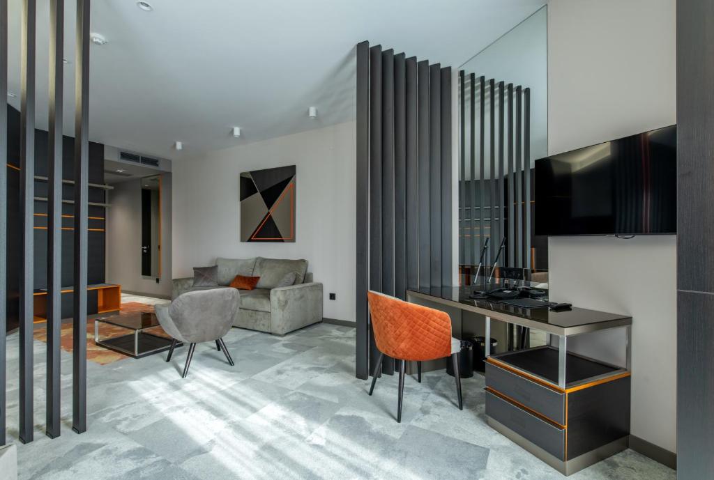 Posezení v ubytování Hotel Ženeva Lux
