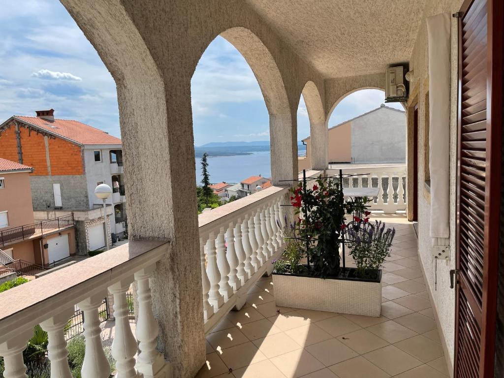 Balkón nebo terasa v ubytování Apartment Kati