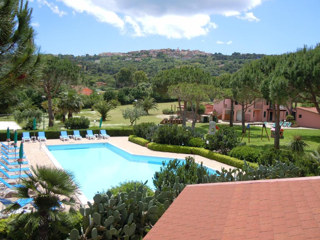 a view of the pool at a resort at Casa Campanella Resort in Capoliveri