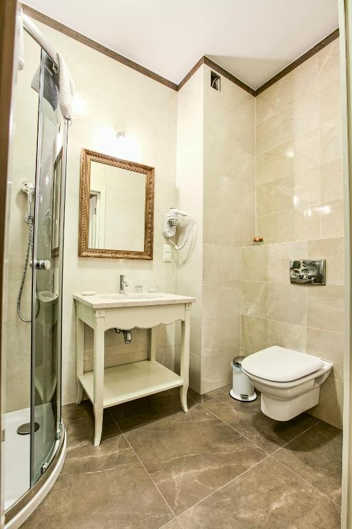 Kúpeľňa v ubytovaní Hotel Jarosław
