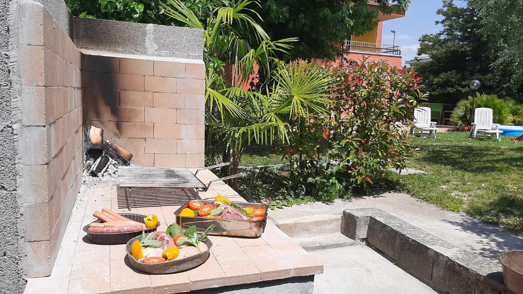 A garden outside Le Palme Sona