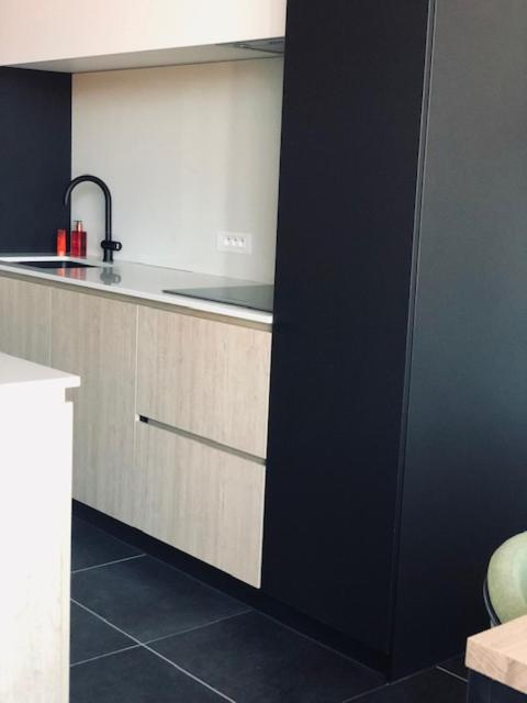 a kitchen with a sink and a counter top at BLOC79/4 in Knokke-Heist