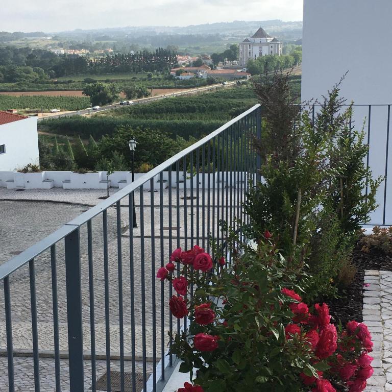 Balkón nebo terasa v ubytování adubai Obidos