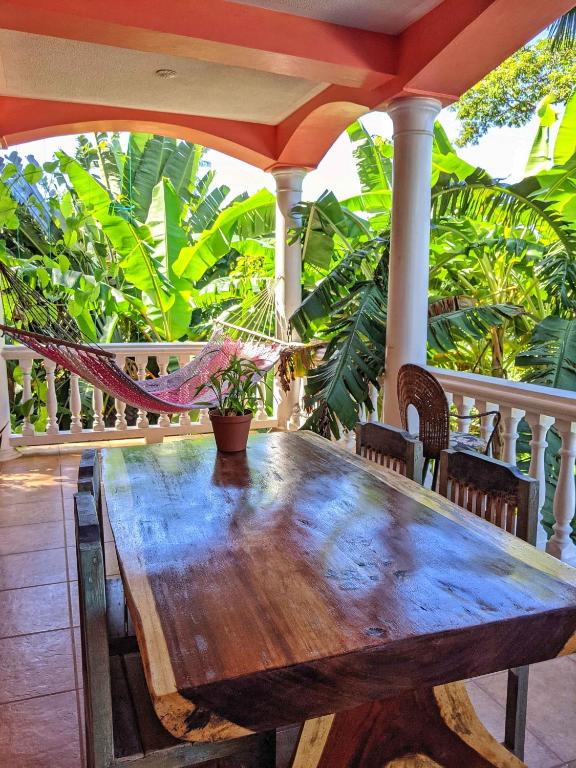 Balkón nebo terasa v ubytování Seaside Inn Roatan