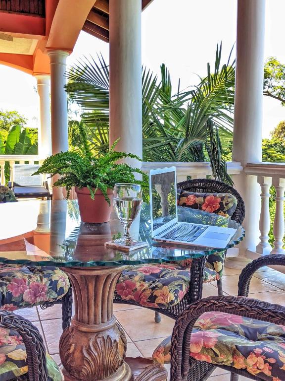 Zahrada ubytování Seaside Inn Roatan