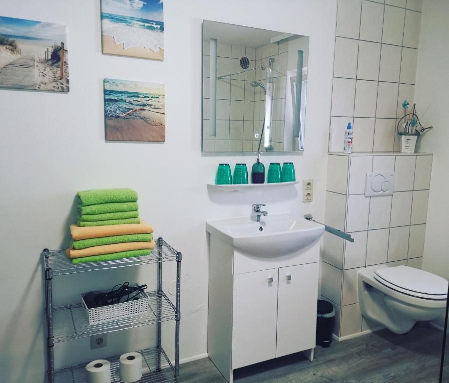 Kúpeľňa v ubytovaní Ferienwohnung Lavanda