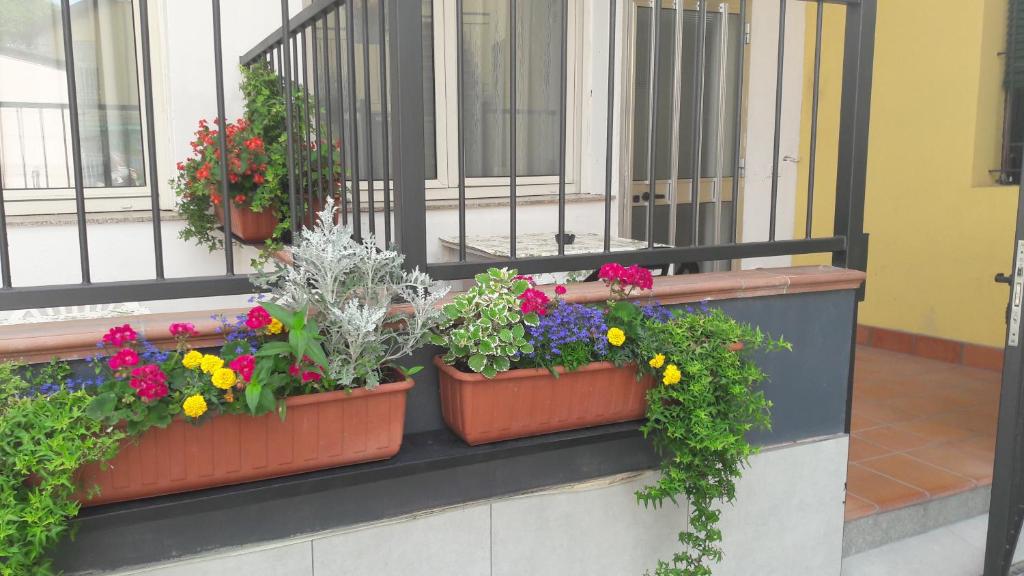 A balcony or terrace at Appartamenti Borghetto San Donato 105