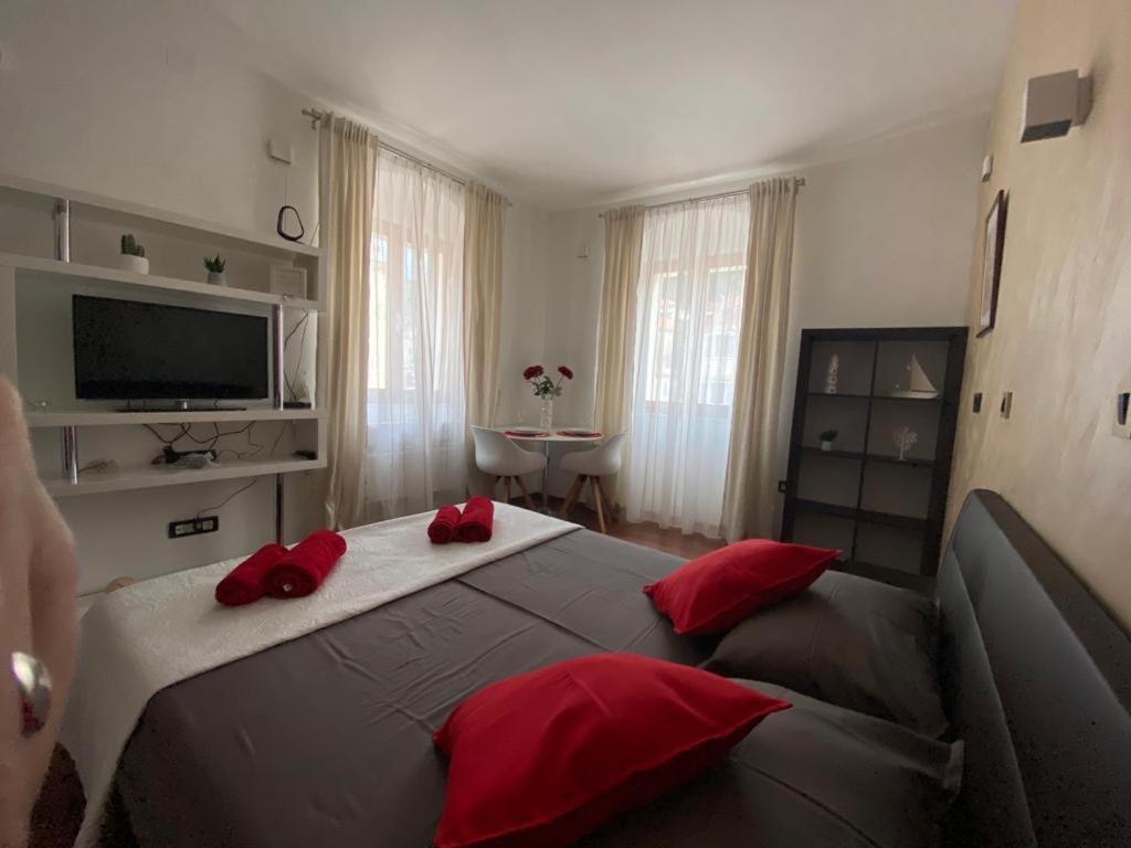 TV a/nebo společenská místnost v ubytování Apartman Torre