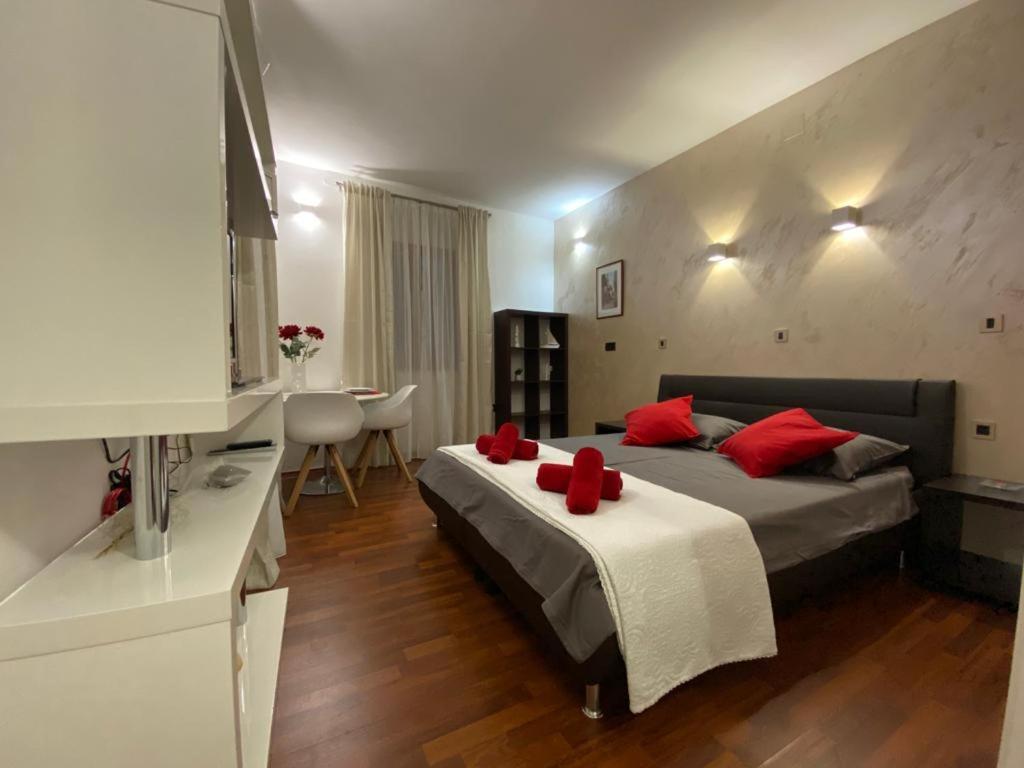 Postel nebo postele na pokoji v ubytování Apartman Torre