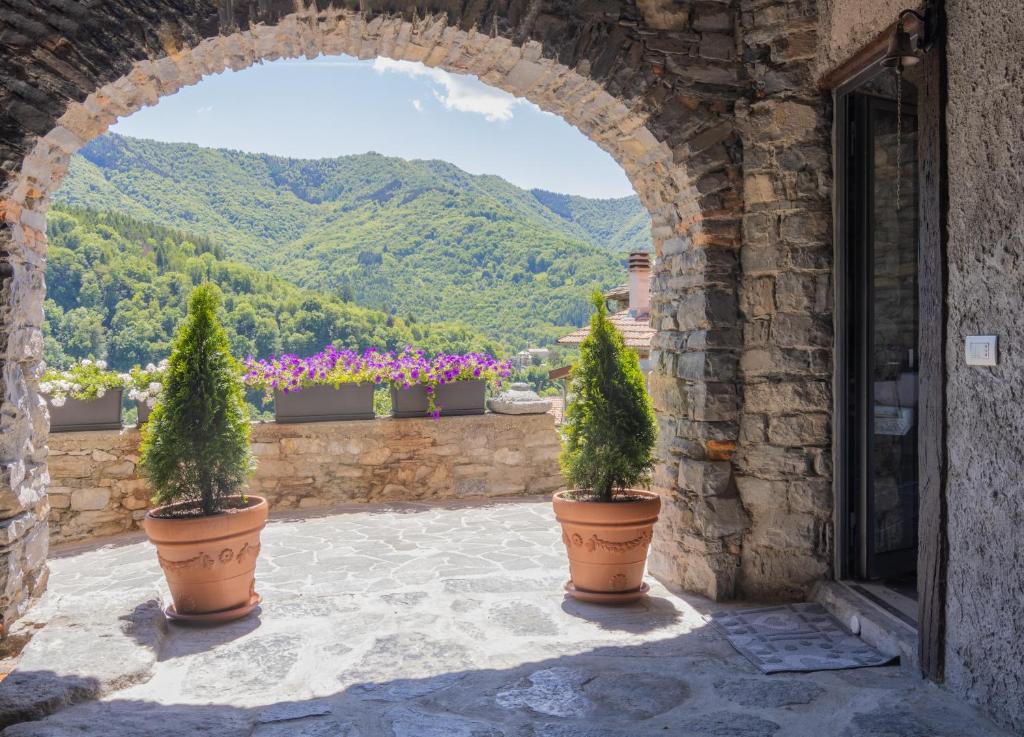 Nespecifikovaný výhled na hory nebo výhled na hory při pohledu z bed and breakfast