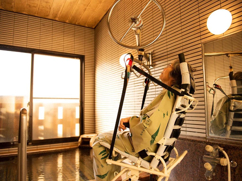 Fitness centrum a/nebo fitness zařízení v ubytování Ryokan Hakura