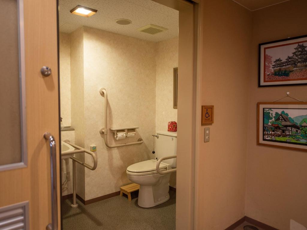 Koupelna v ubytování Ryokan Hakura