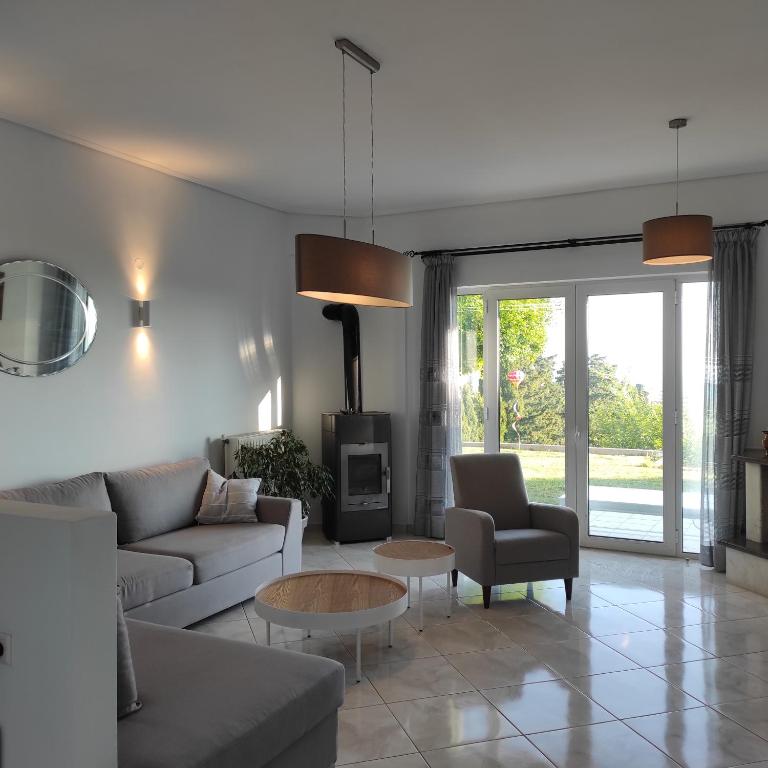 Posezení v ubytování Sea Breeze Villa