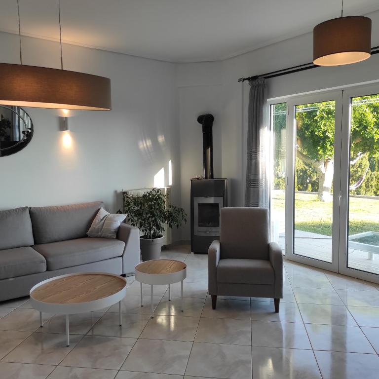 Posezení v ubytování Sea Breeze Villa