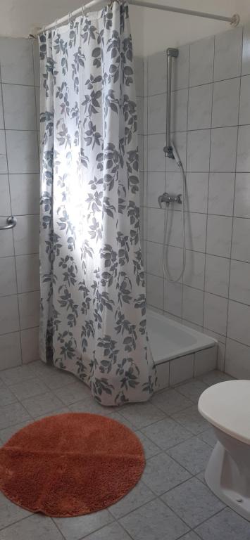 Koupelna v ubytování Aqua Hostel