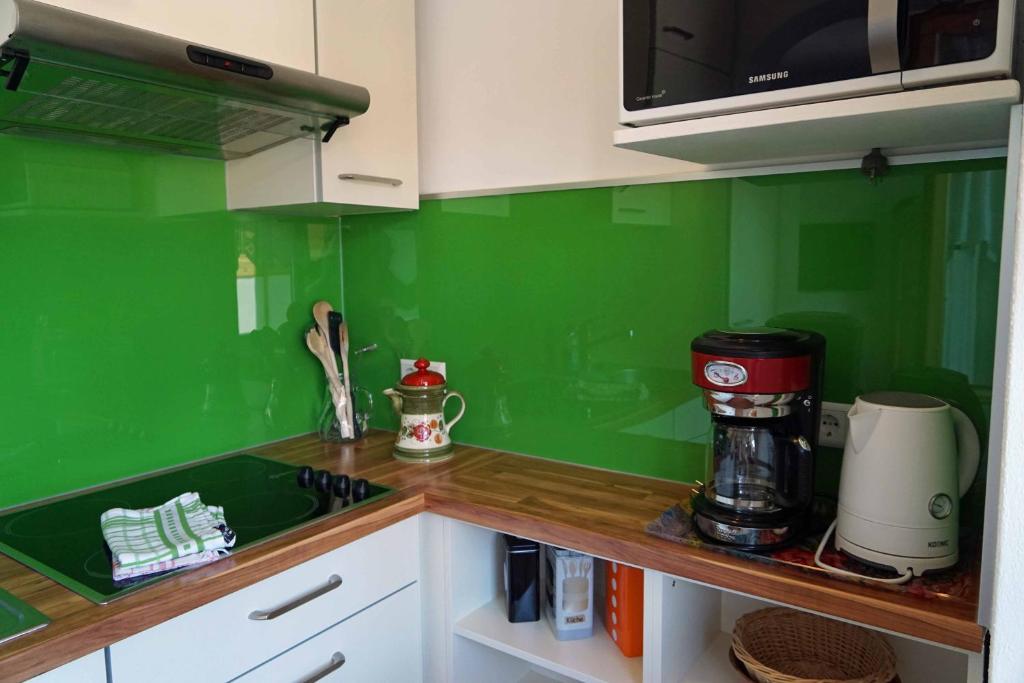 Kuchyň nebo kuchyňský kout v ubytování Haus Zauner
