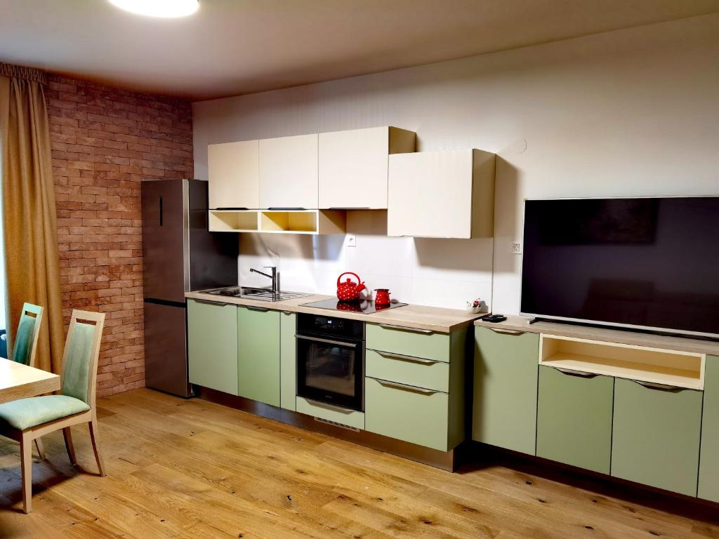 Kuchyň nebo kuchyňský kout v ubytování Hiša Wambrechtsamer - House Wambrechtsamer
