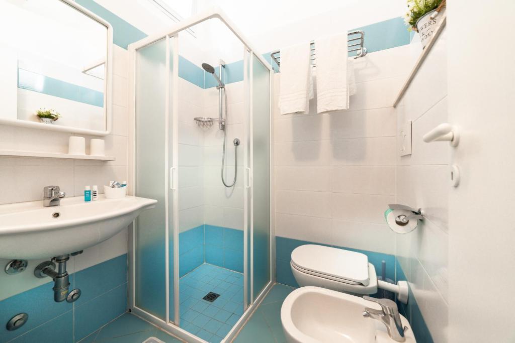 Koupelna v ubytování Hotel Tivoli
