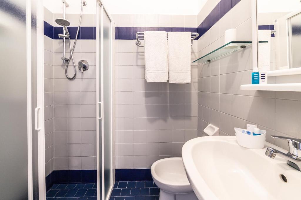 Koupelna v ubytování Hotel Tivoli