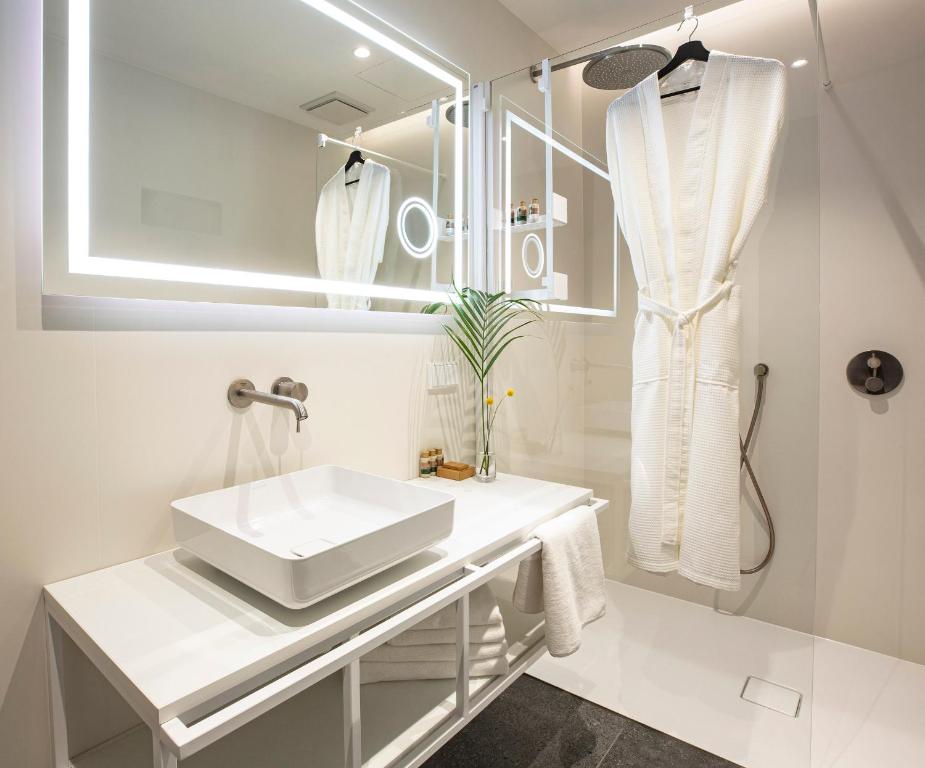 Koupelna v ubytování Hotel 1231