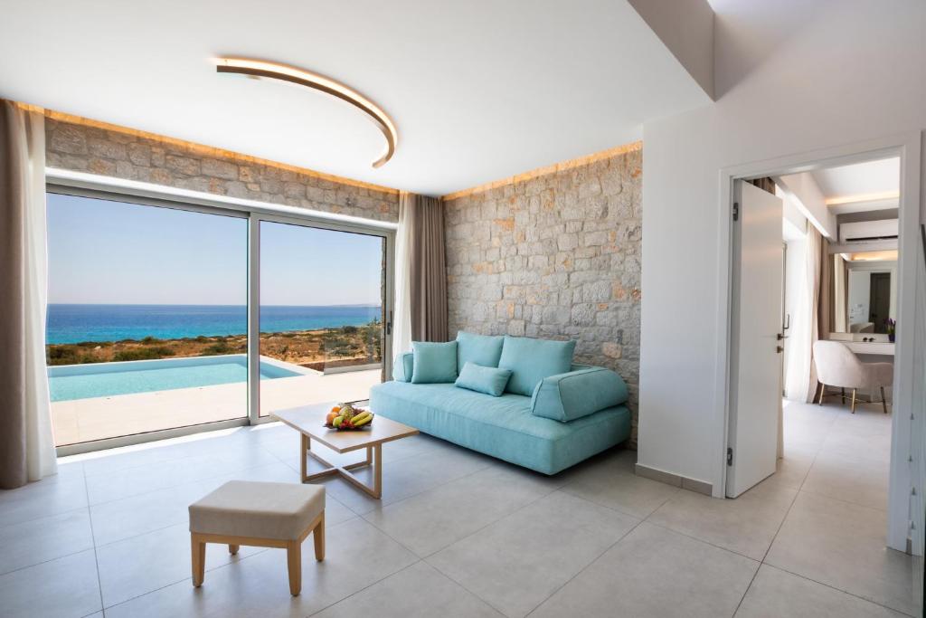 Posezení v ubytování Aros Luxury Villas