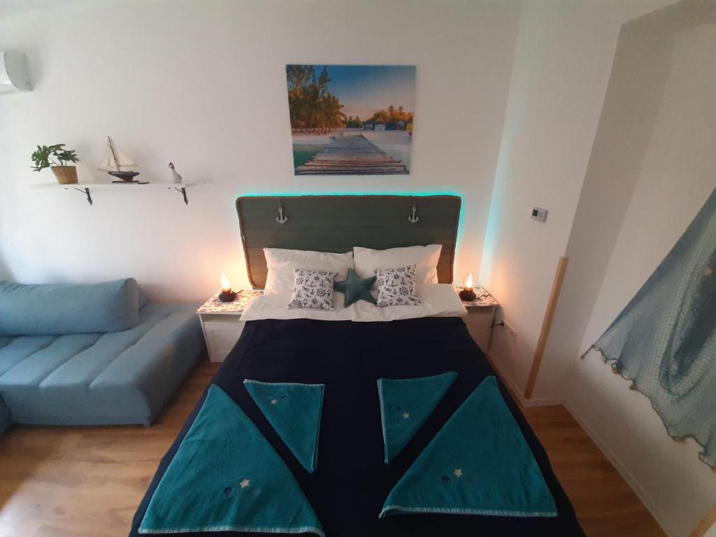 Posezení v ubytování Admiral Apartman Makó