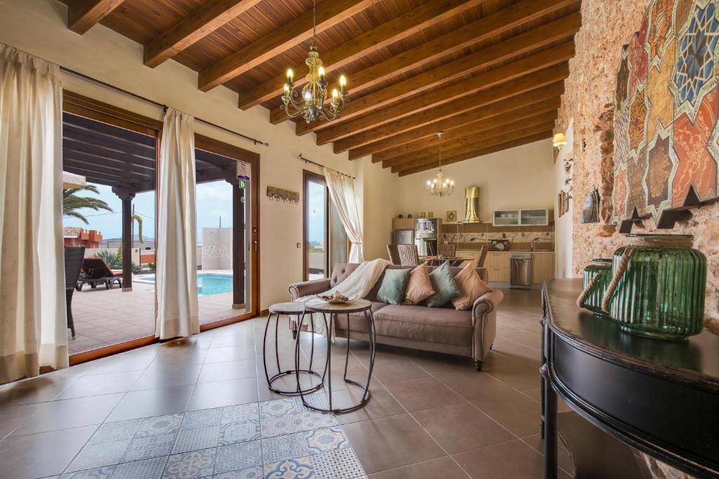 Posezení v ubytování Casa Rural La Morisca