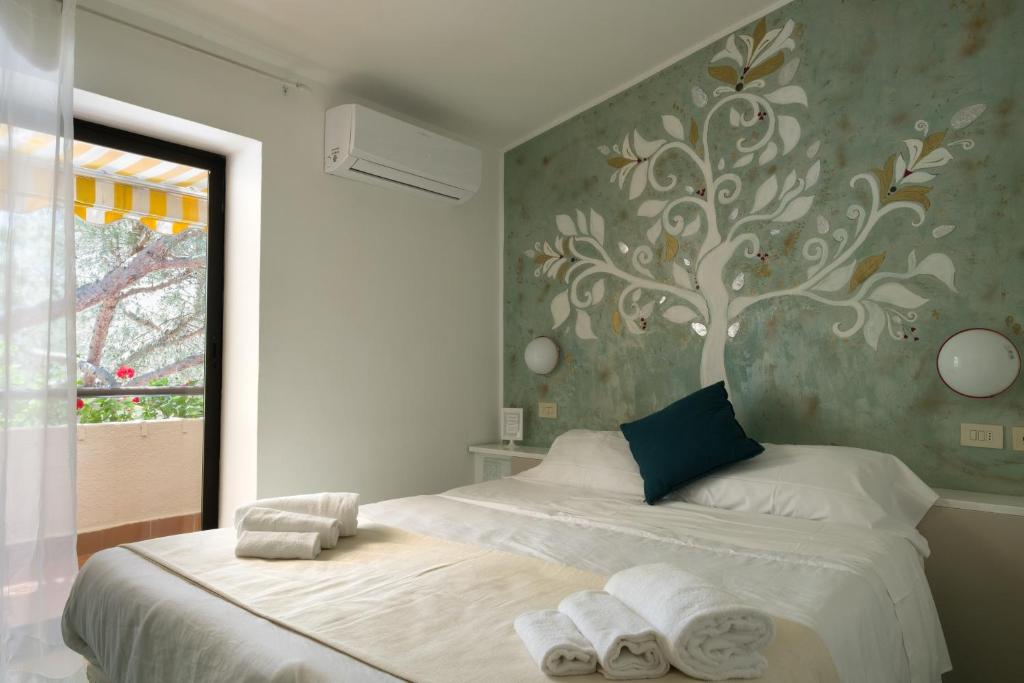 Hotel Punto Verdeにあるベッド