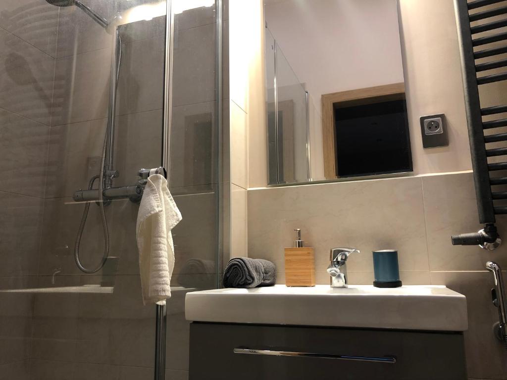 Koupelna v ubytování #VisitLublin Apartments City Center Narutowicza