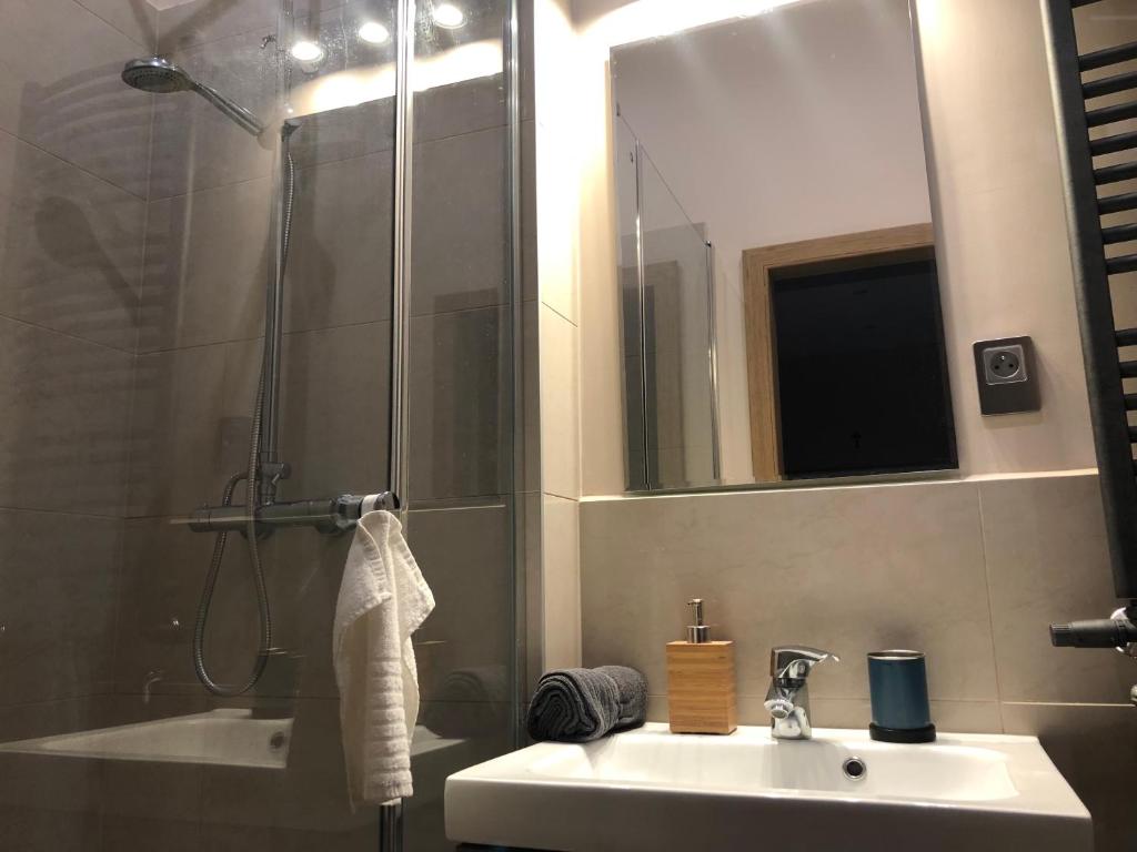Koupelna v ubytování #VisitLublin Apartments City Center Narutowicza