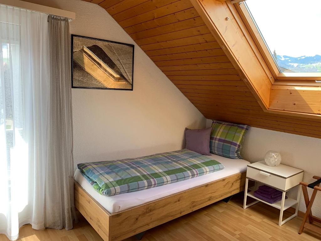 Postel nebo postele na pokoji v ubytování Pension Chalet Charme