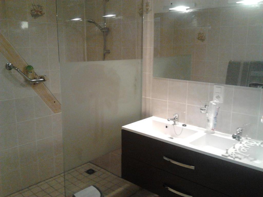 Koupelna v ubytování Gîte BELLA