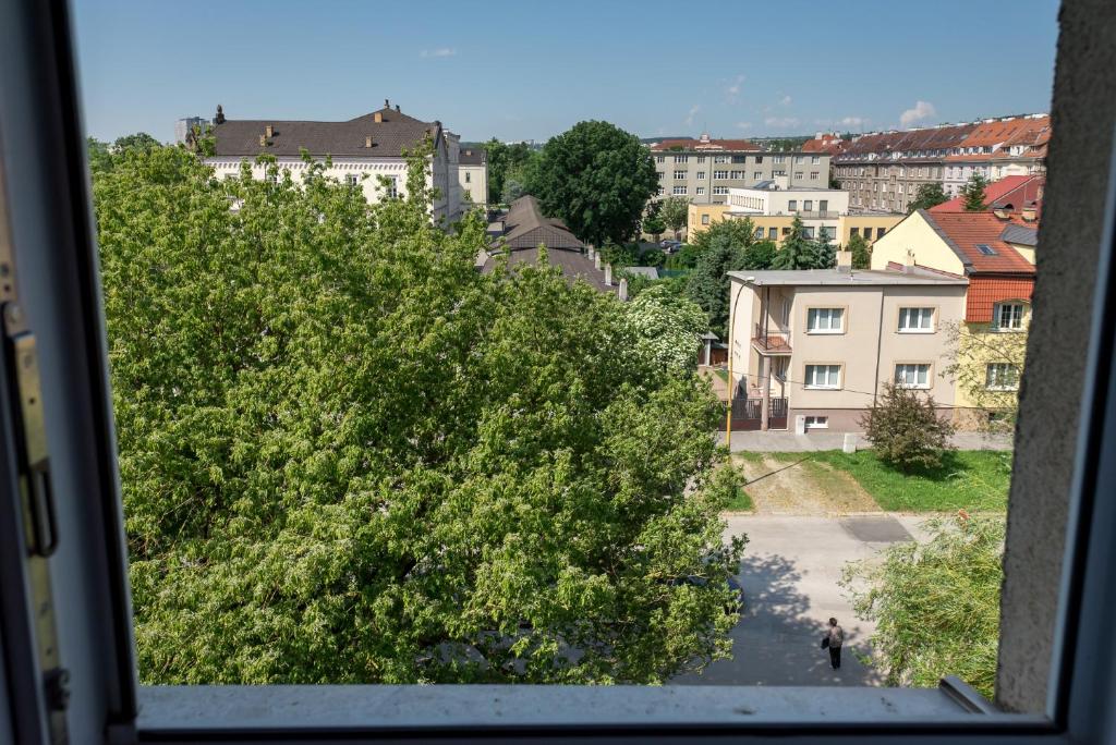 Budova, kde se aparthotel nachází